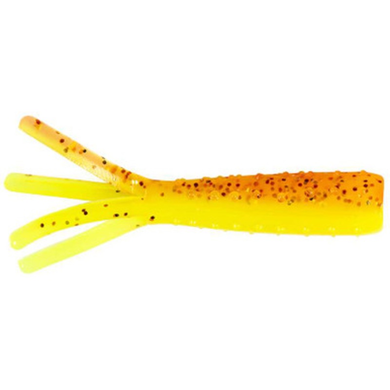 Z-Man Tiny TicklerZ Micro Finesse Bait – 1.75in – Firetreuse