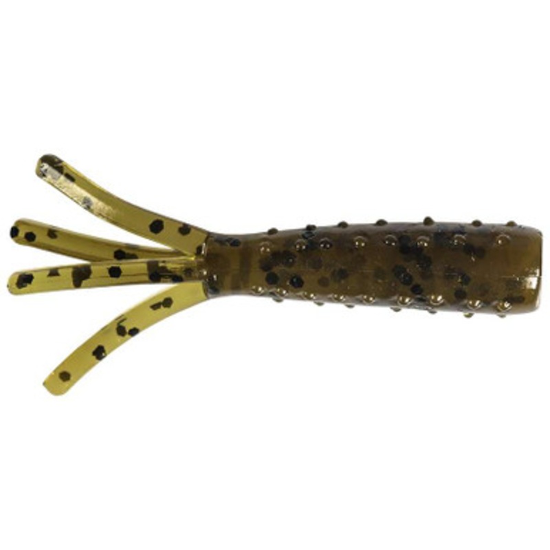 Z-Man Tiny TicklerZ Micro Finesse Bait – 1.75in – Green Pumpkin