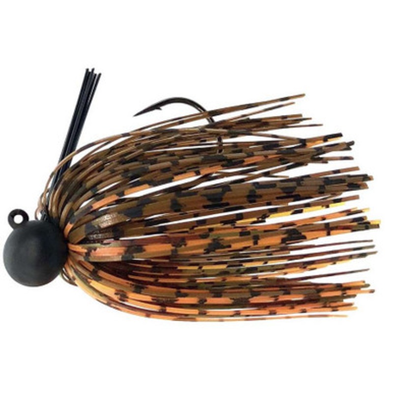 Fitzgerald Thrift Tungsten Micro Jig – 1/2oz – Green Pumpkin/Amber