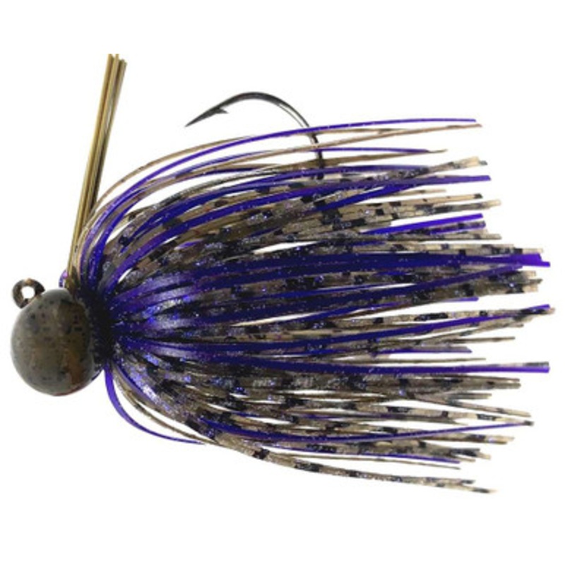 Fitzgerald Thrift Tungsten Micro Jig – 3/4oz – Green Pumpkin/Purple