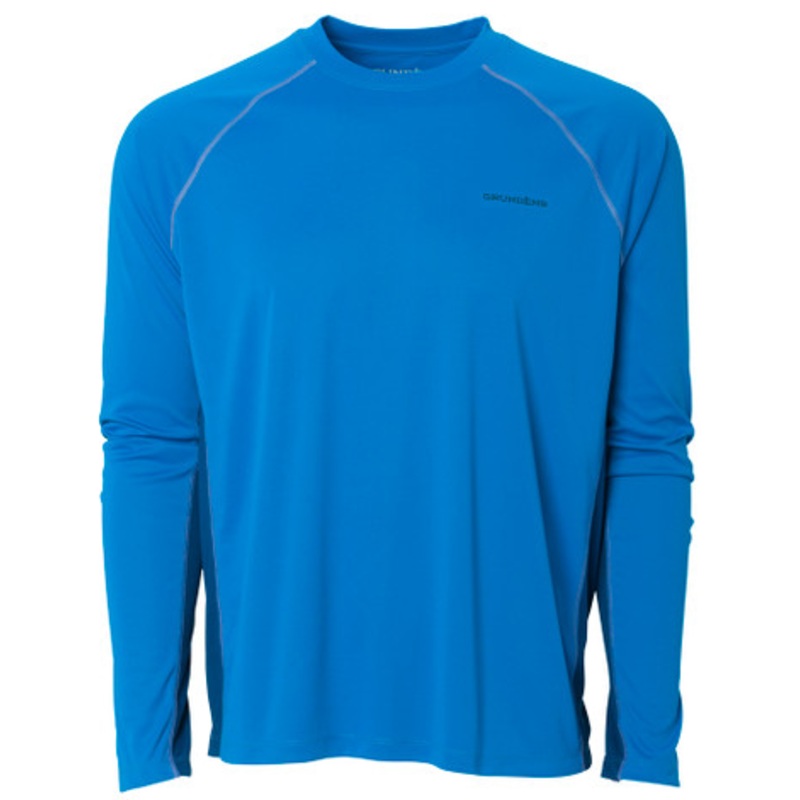 Grundens Solstrale Long Sleeve Crew Shirt – Aegean – Large