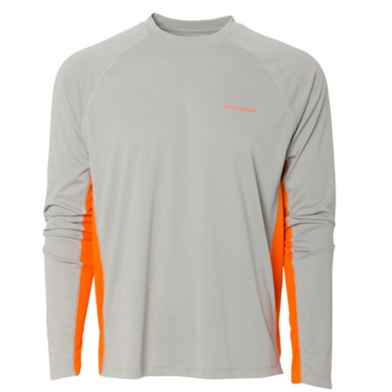 Grundens Solstrale Long Sleeve Crew Shirt – Metal – 3X-Large