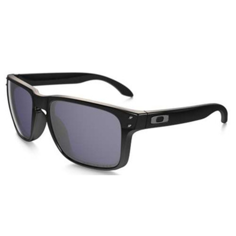 Oakley Holbrook Sunglasses Polished Black/Grey Polarized OO9102-02