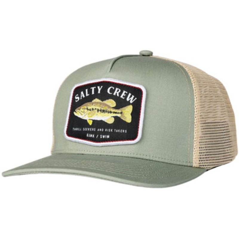 Salty Crew Bigmouth Retro Trucker Hat – Dusty Sage