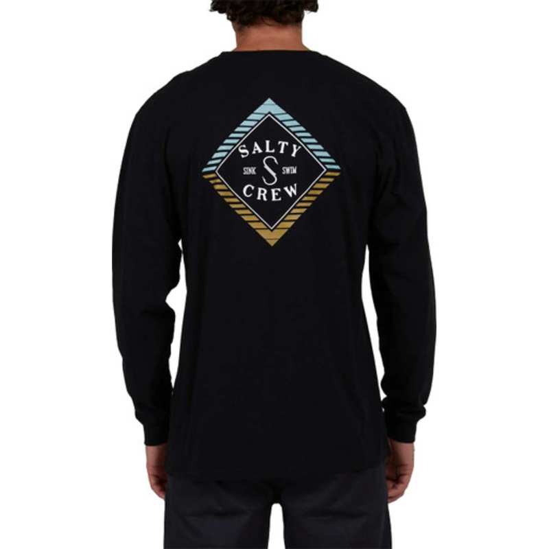 Salty Crew Faded Premium Long Sleeve T-Shirt – Black – 2X-Large