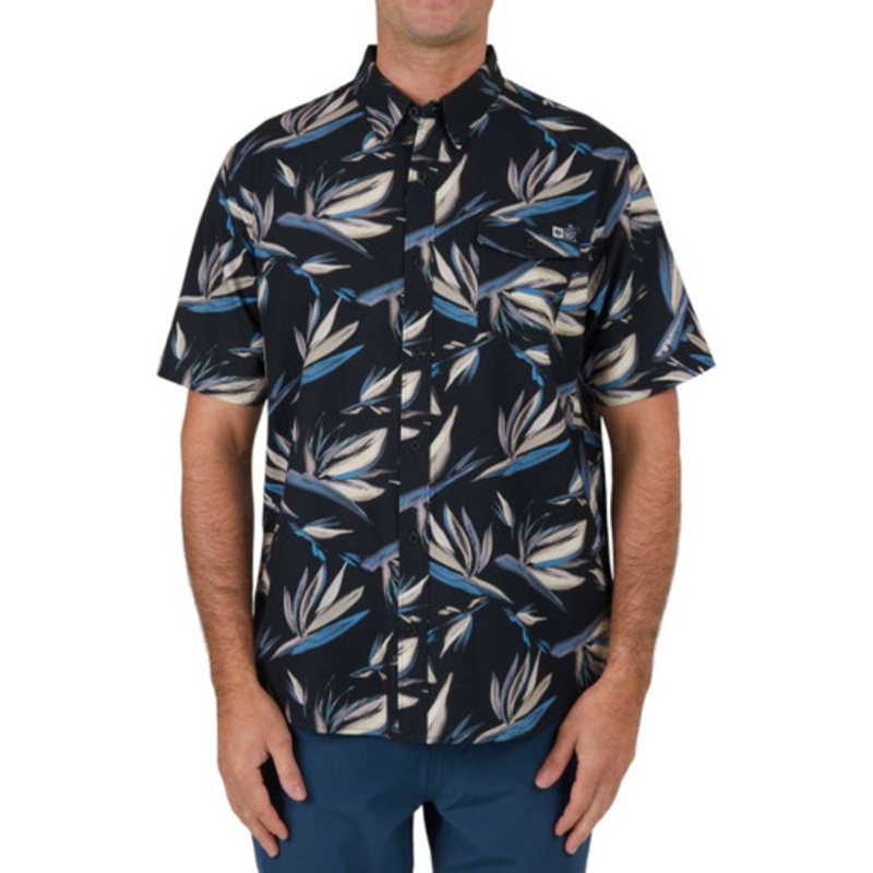 Salty Crew Floral Flyer Tech Woven Shirt – Black – X-Large
