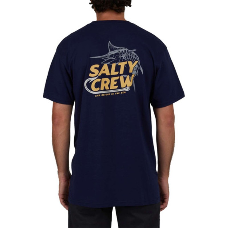 Salty Crew Hook Up Short Sleeve T-Shirt – Navy – Small