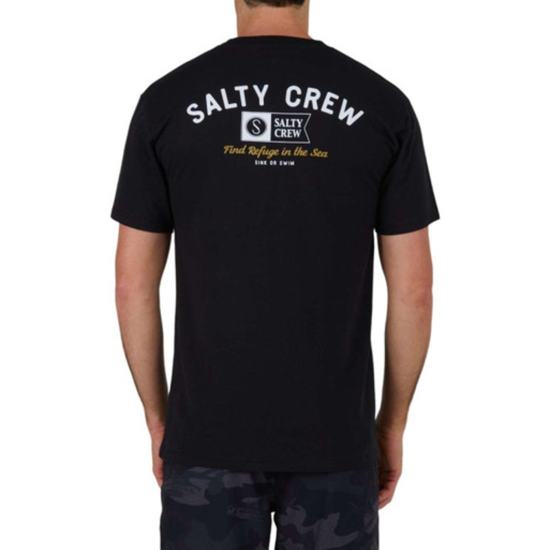 Salty Crew Surf Club Premium T-Shirt – Black – Large