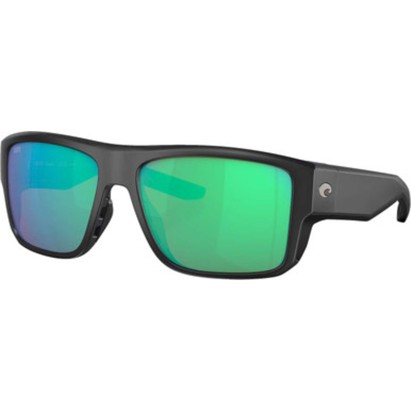 Costa Taxman Sunglasses – Matte Black/Green Mirror 580G