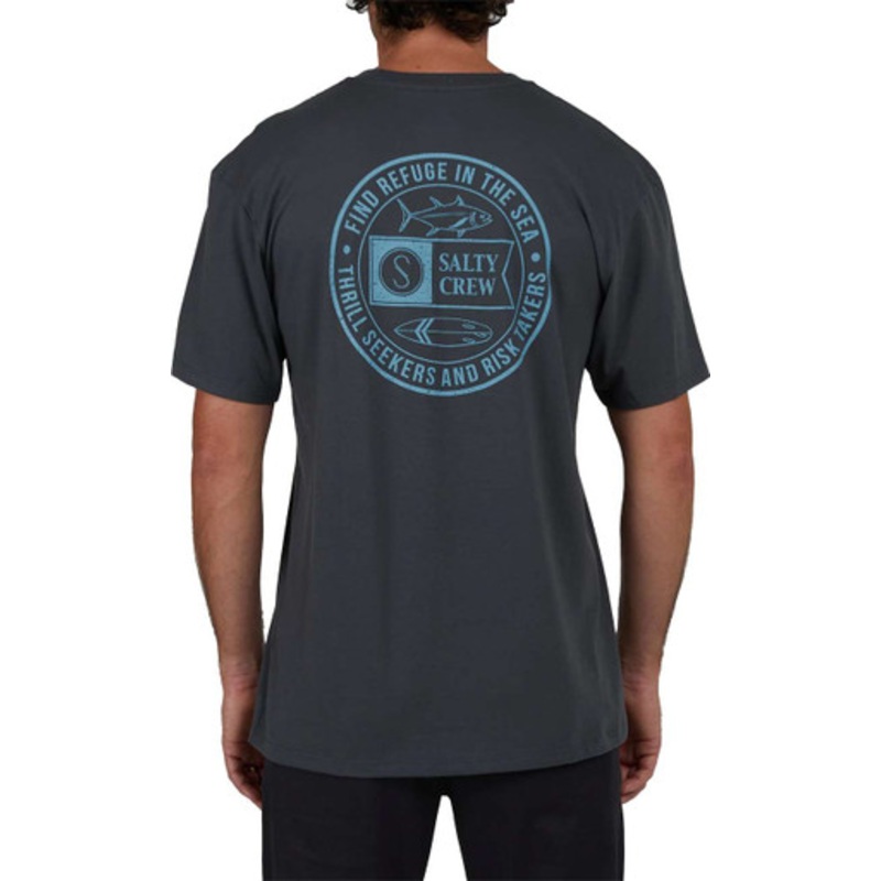 Salty Crew Legends Premium Short Sleeve T-Shirt – Charcoal – 2X-Large