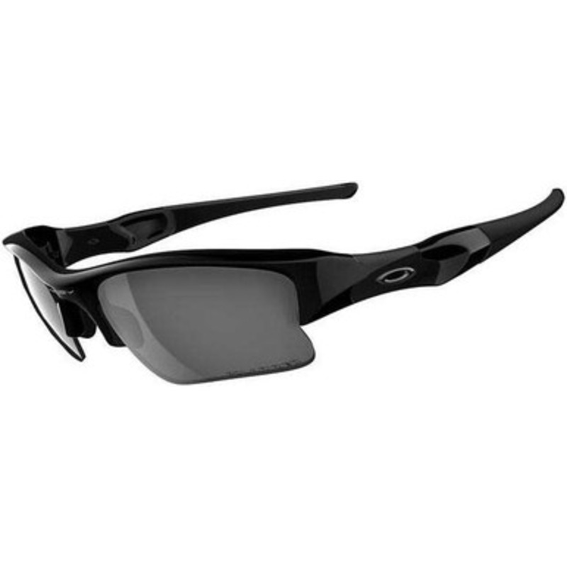 Oakley Flak Jacket XLJ Sunglasses Jet Blk/Blk Irid Polarized 12-903