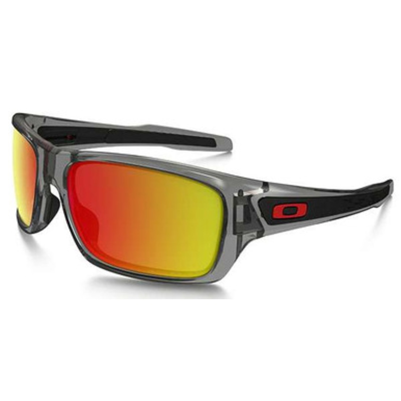Oakley Turbine Sunglasses Grey Ink/Ruby Iridum Polarized OO9263-10