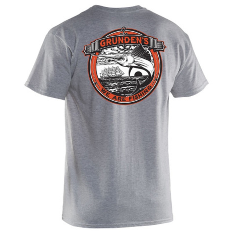 Grundens Billfish T-Shirt – Heather Grey – M