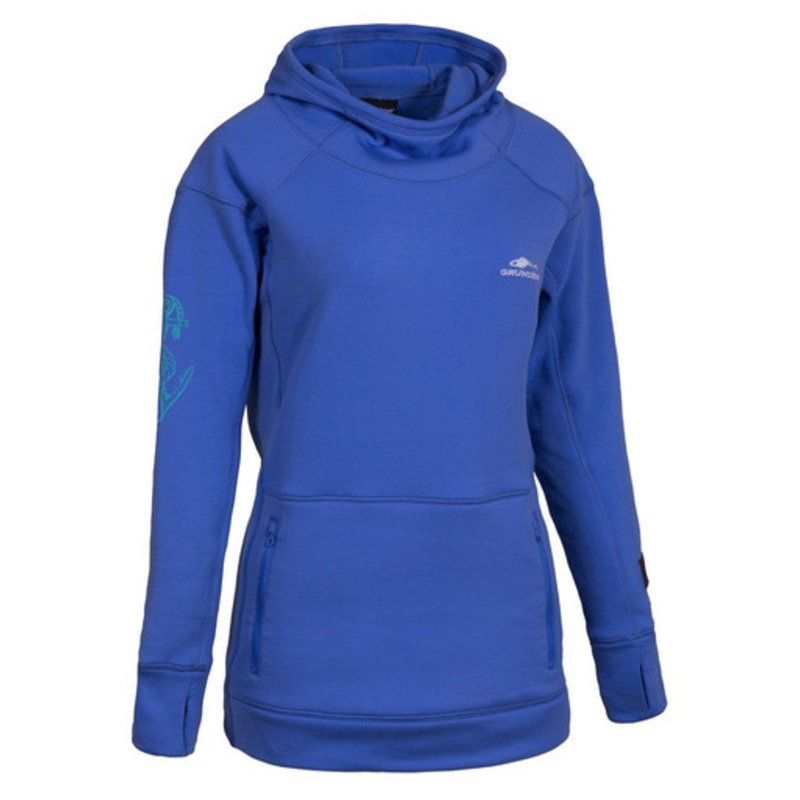 Grundens Maris Hoodie X – Salmon Sisters Print – XS