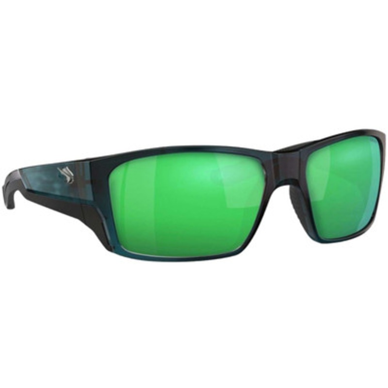 Fin-Nor Backdown Sunglasses – Matte Deep Sea Green/Green Mirror Poly Lens