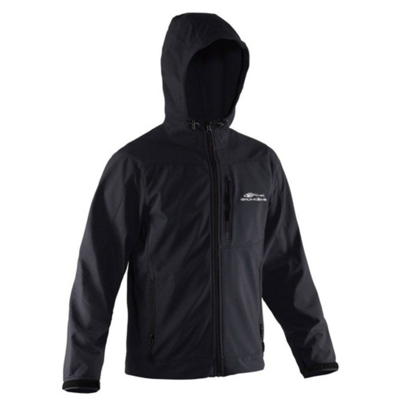 Grundens Midway Hooded Softshell Jacket – Black – S