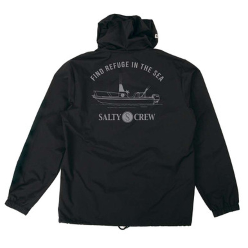Salty Crew Admiral Snap Jacket – Black L