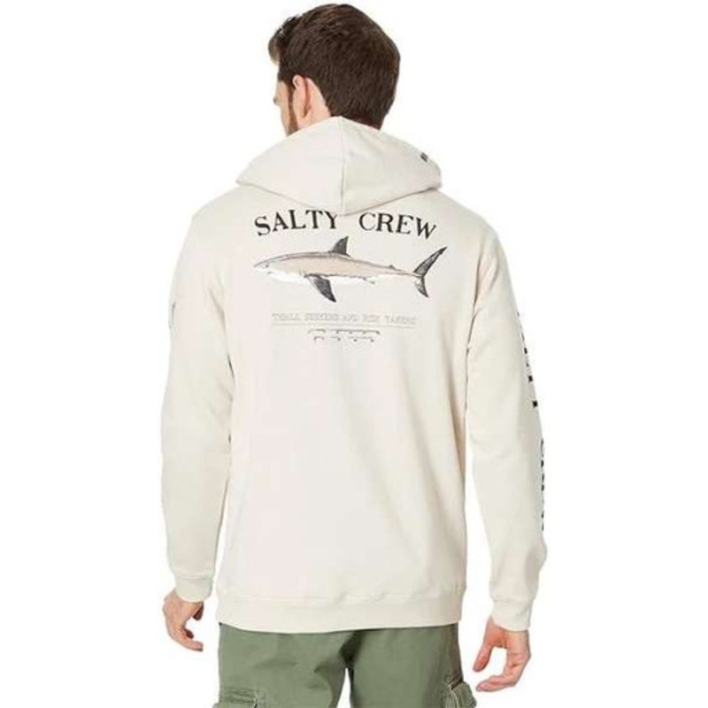 Salty Crew Bruce Fleece Hoodie – Bone – Medium