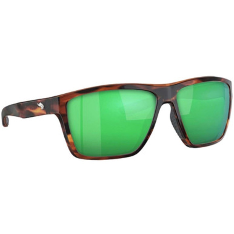 Fin-Nor Big Pine Sunglasses – Matte Tea Tortoise Frame/Green Mirror Poly Lens