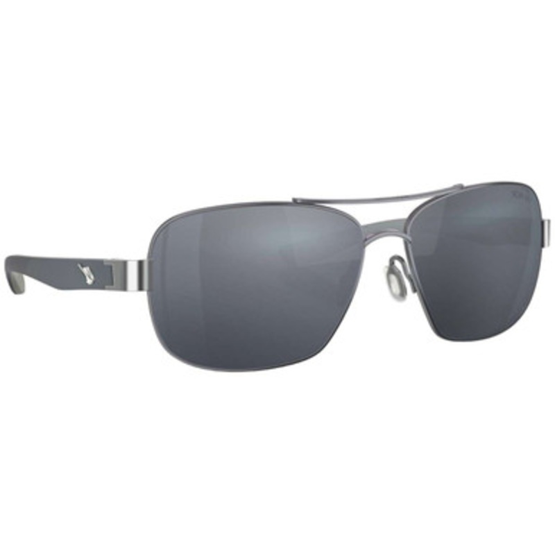 Fin-Nor Sandspur Sunglasses – Satin Gun/Frstd Matte Grey Frame/Grey Poly Lens