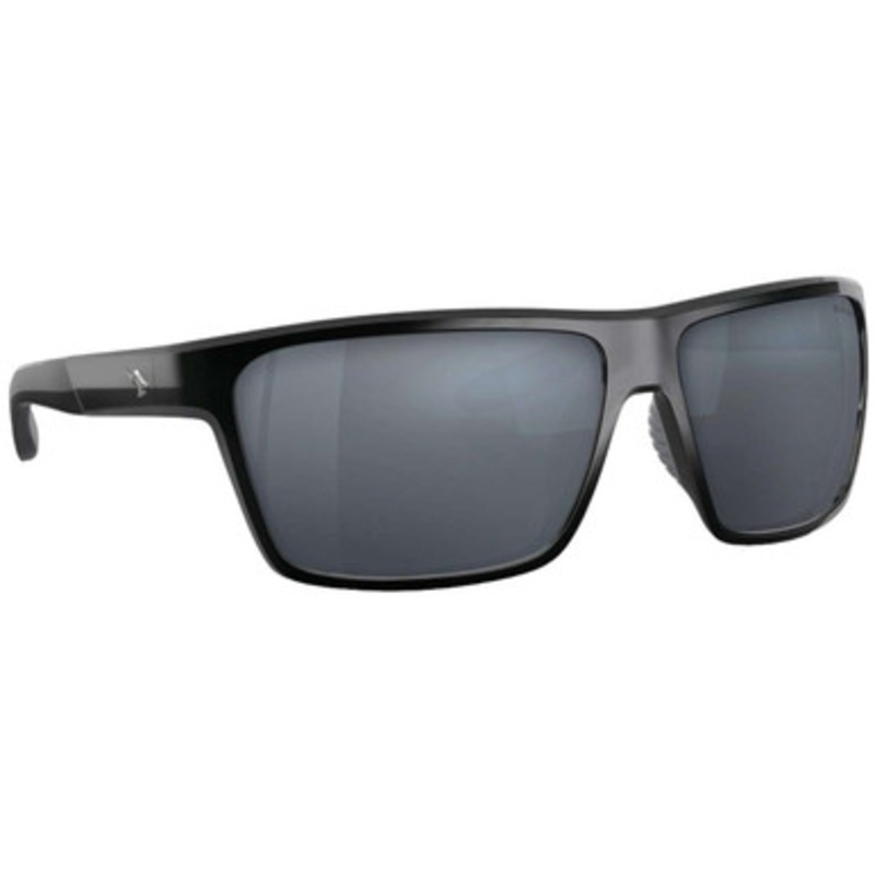 Fin-Nor Circle Hook Sunglasses – Shiny Black Frame/Grey Poly Lens