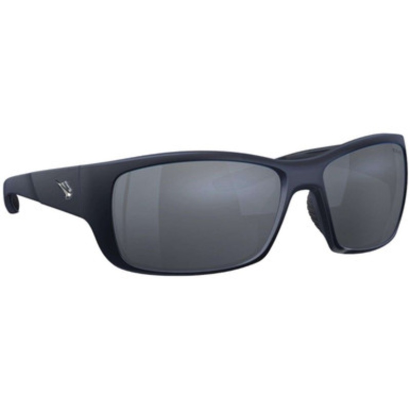 Fin-Nor Dredge Sunglasses – Matte Dark Blue Frame/Grey Glass Lens