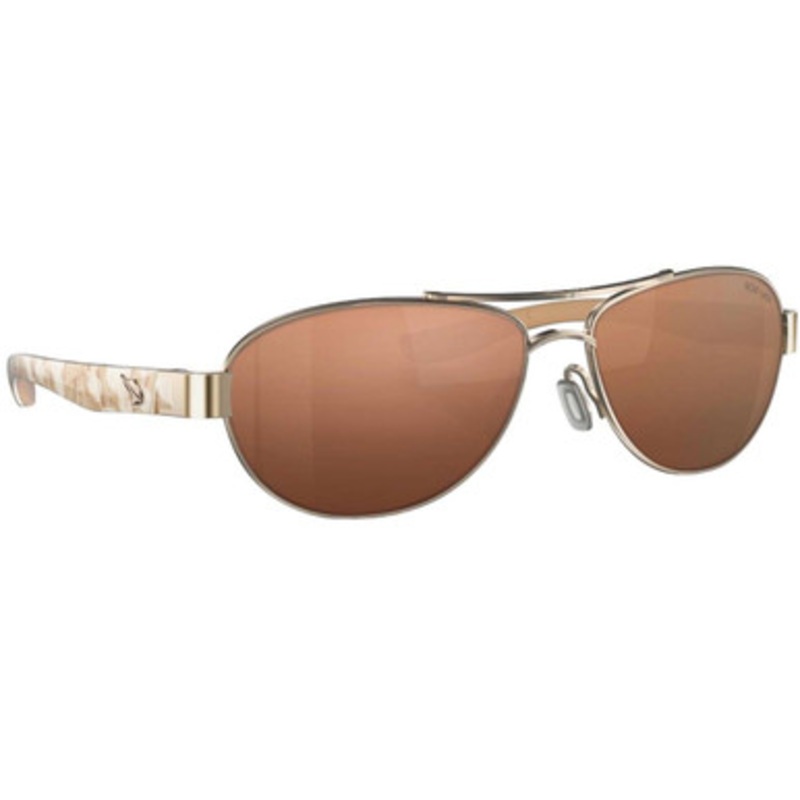 Fin-Nor Sea Shore Sunglasses – Soft Gold/Tiger Conch Frame/Copper Glass Lens