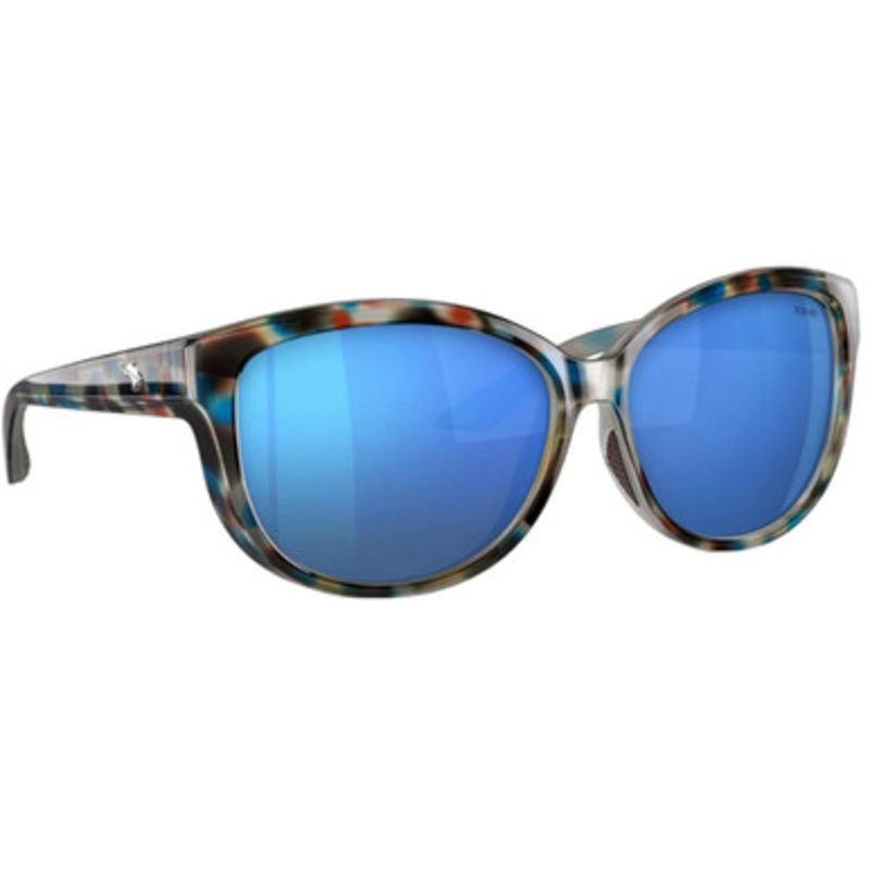 Fin-Nor Tillies Bank Sunglasses – Flats Pool Tort Frame/Blue Mirror Poly Lens