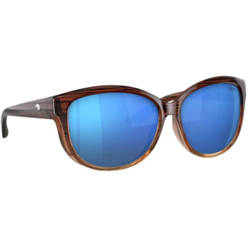 Fin-Nor Tillies Bank Sunglasses – Honey Ripple Fade Frame/Blue Mirror Poly Lens