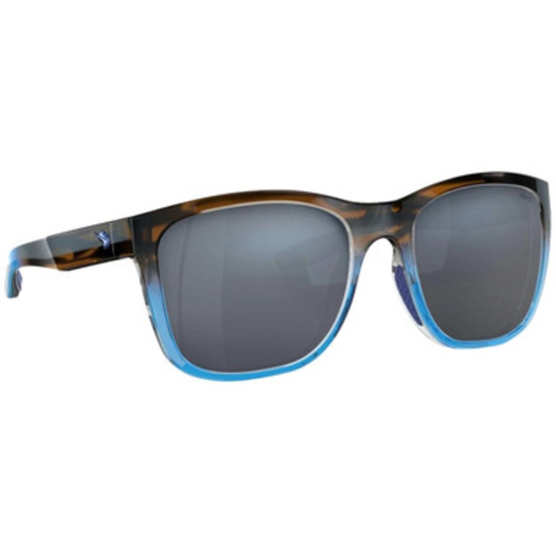Fin-Nor Tilloo Sunglasses – Brown Stripe/Blue Fade Frame/Grey Poly Lens