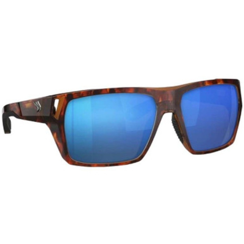 Fin-Nor Browns Bay Sunglasses – Matte Sienna Tort Frame/Blue Mirror Poly Lens