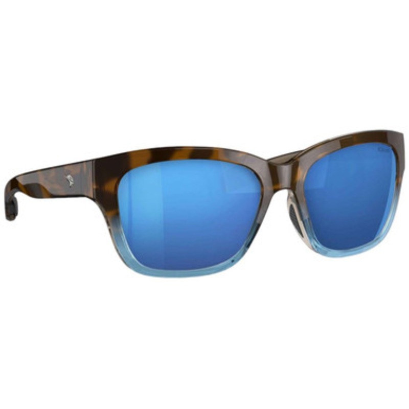 Fin-Nor Mordida Sunglasses – Amber Tort/Blue Fade Frame/Blue Mirror Poly Lens