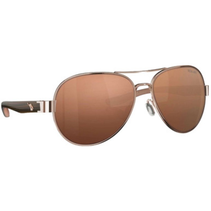 Fin-Nor Spring Tide Sunglasses – Rose Gold/Brown/Amber Stripe Frame/Copper Poly Lens