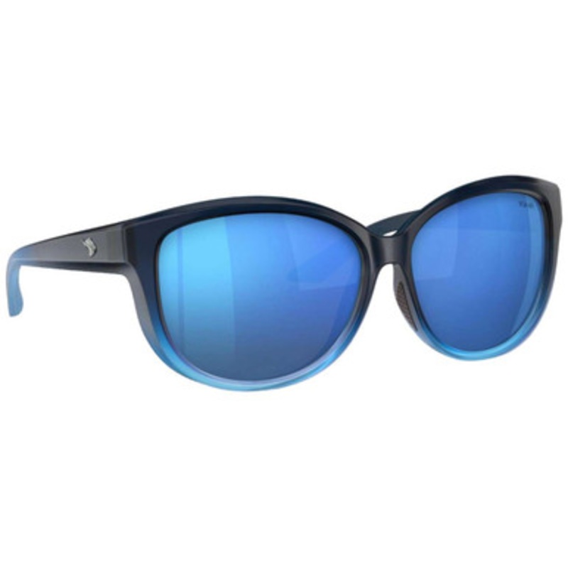 Fin-Nor Tillies Bank Sunglasses – Matte Deep Shallow Blue Frame/Blue Mirror Glass Lens
