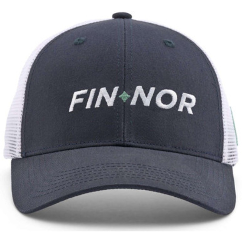 Fin-Nor Trucker Hat Word Logo – Navy/White