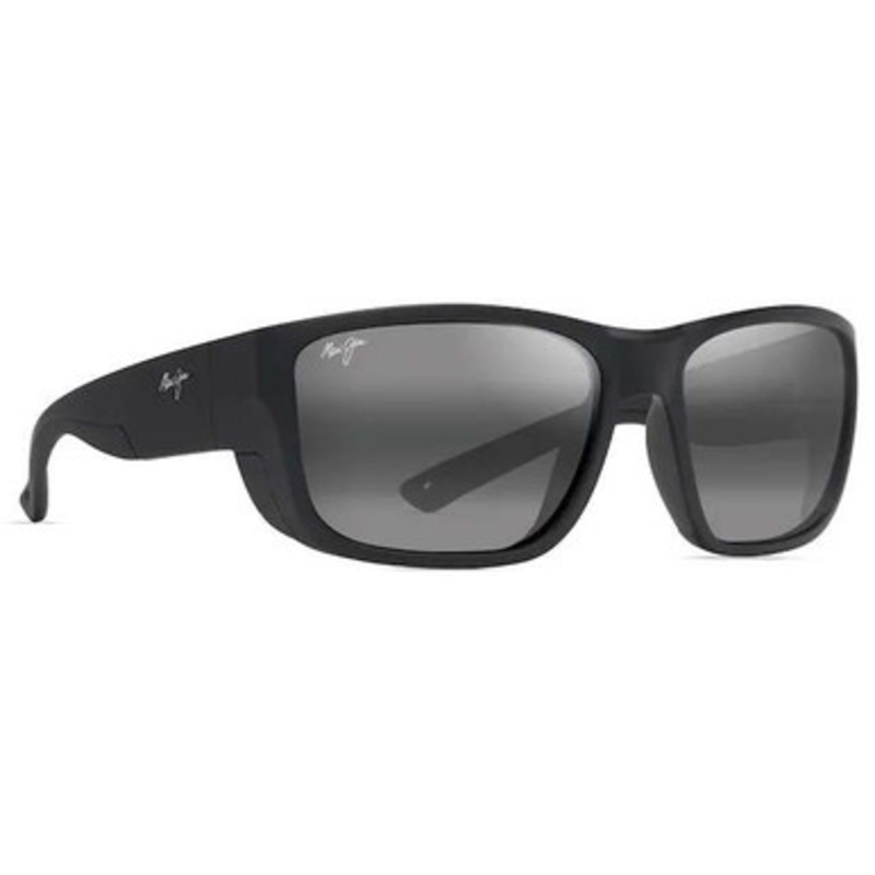 Maui Jim Amberjack Sunglasses – Matte Black w/Black Rubber/Neutral Grey