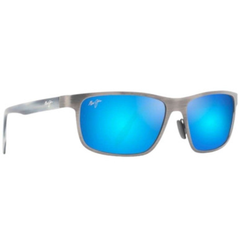 Maui Jim Anemone Sunglasses – Brushed Dark Gunmetal Frame/Blue Hawaii Lens
