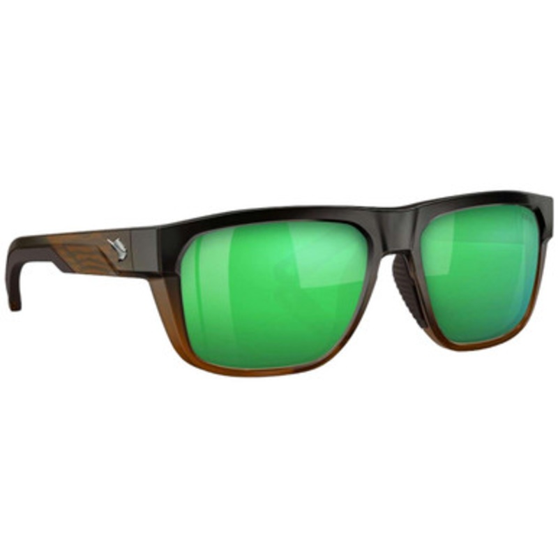 Fin-Nor Dropfly Sunglasses – Matte Brown Shoals Frame/Green Mirror Poly Lens