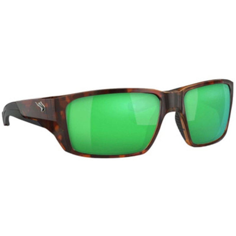 Fin-Nor Flybridge Sunglasses – Matte Sienna Tort Frame/Green Mirror Poly Lens