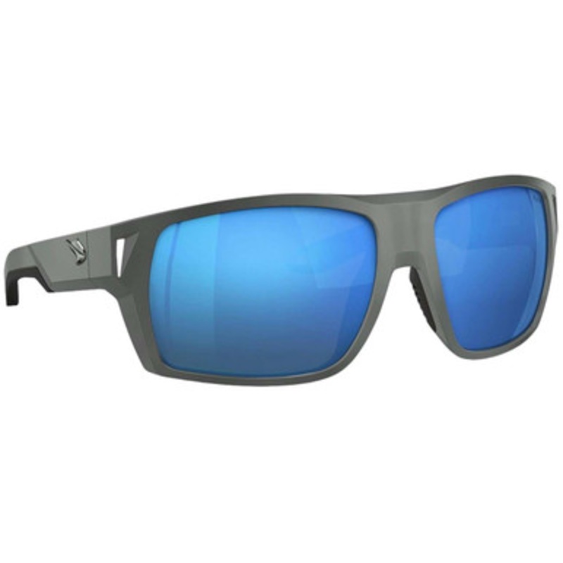 Fin-Nor Hells Bay Sunglasses – Matte Black Frame/Blue Mirror Poly Lens