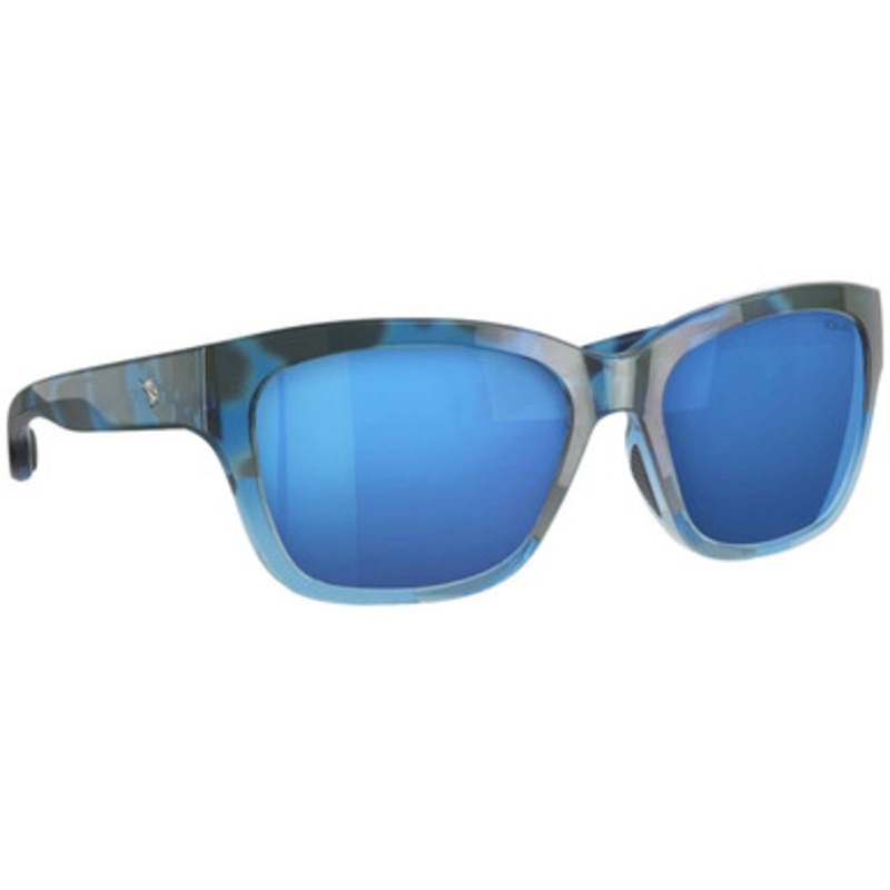Fin-Nor Mordida Sunglasses – Blue/Grey Stormy Tort Frame/Blue Mirror Poly Lens