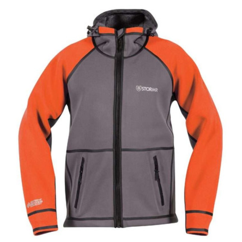 Stormr R215MF-12 Mens Typhoon Jacket Safety Orange/Gray – X-Large