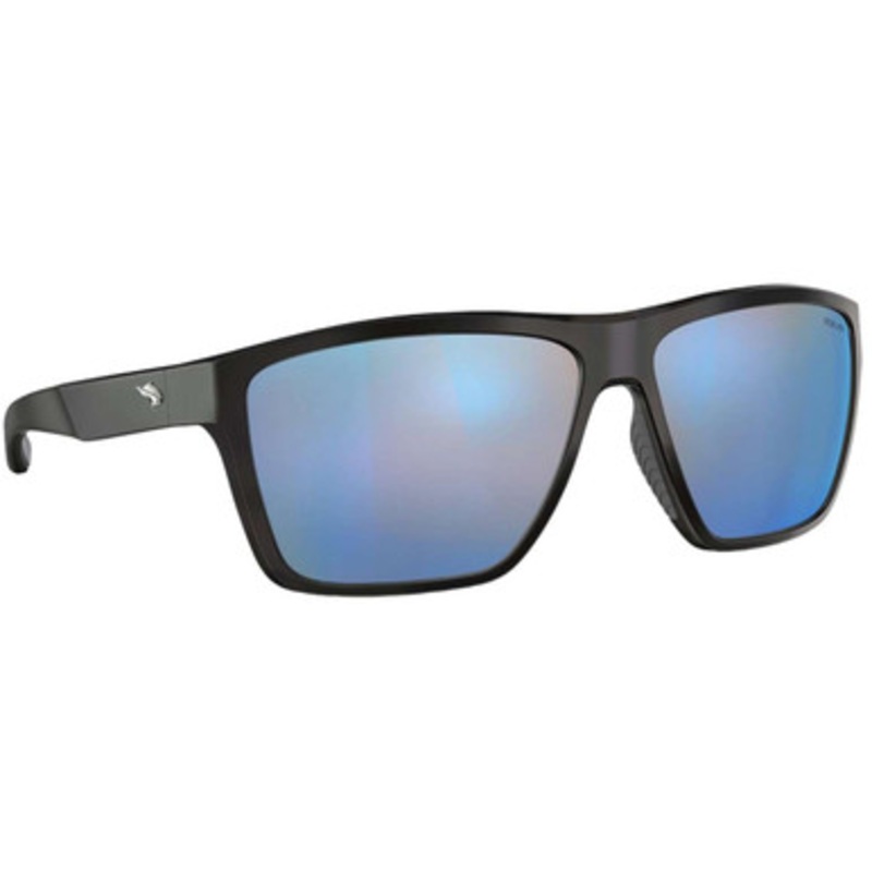 Fin-Nor Big Pine Sunglasses – Matte Black Frame/Blue Mirror Poly (L4 Base)