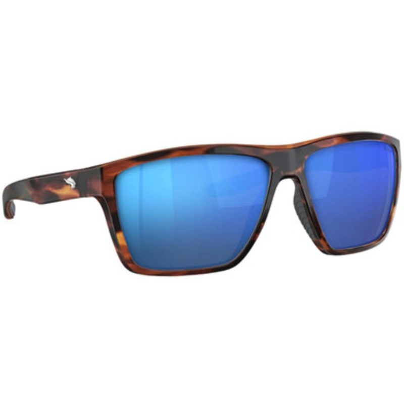 Fin-Nor Big Pine Sunglasses – Matte Tea Tortoise Frame/Blue Mirror Poly Lens
