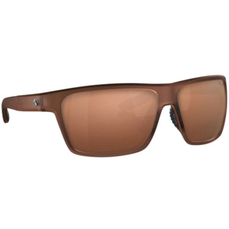 Fin-Nor Circle Hook Sunglasses – Frosted Matte Brown Frame/Copper Poly Lens