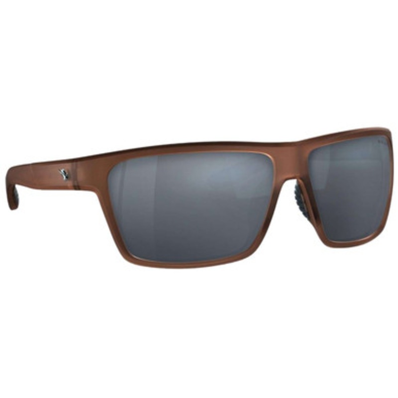 Fin-Nor Circle Hook Sunglasses – Frosted Matte Brown Frame/Grey Poly Lens