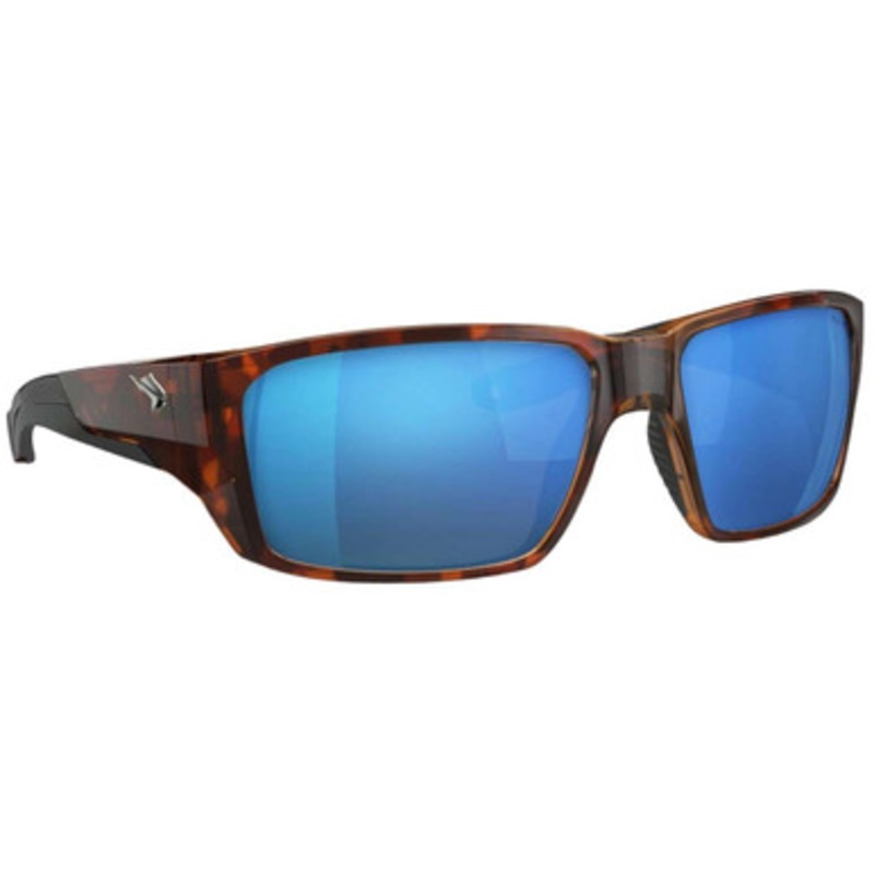 Fin-Nor Flybridge Sunglasses – Matte Sienna Tort Frame/Blue Mirror Poly Lens