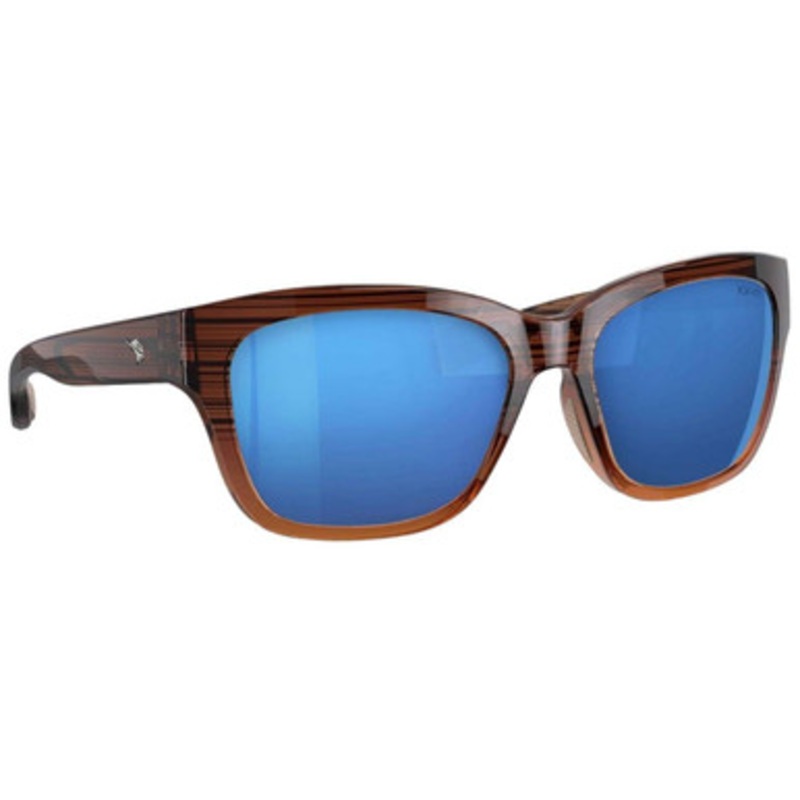 Fin-Nor Mordida Sunglasses – Honey Ripple Fade Frame/Blue Mirror Poly Lens