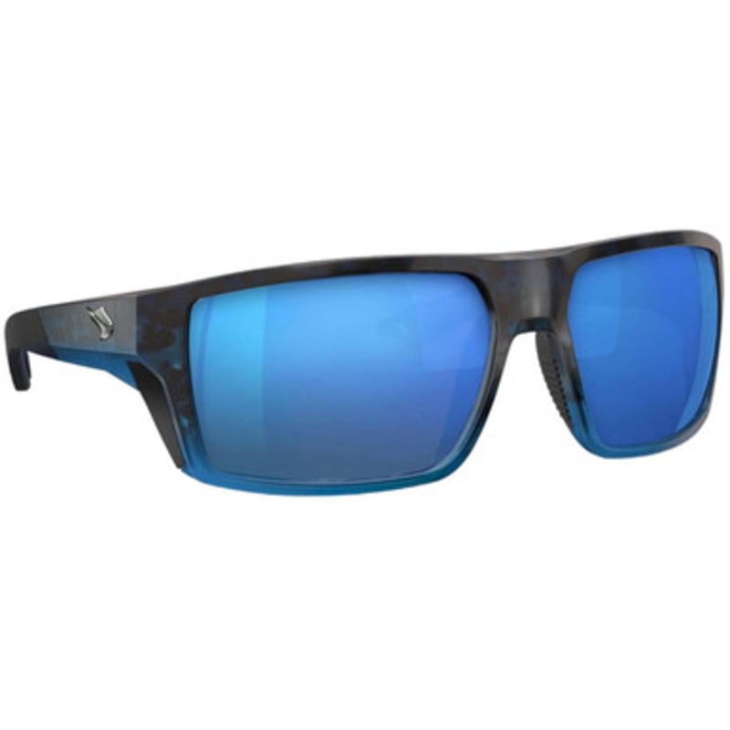 Fin-Nor North Drop Sunglasses – Matte Keys Camo Frame/Blue Mirror Poly Lens