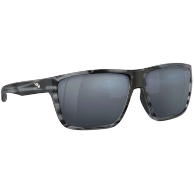 Fin-Nor Popper Sunglasses – Matte Smoke Stripe Frame/Grey Poly Lens